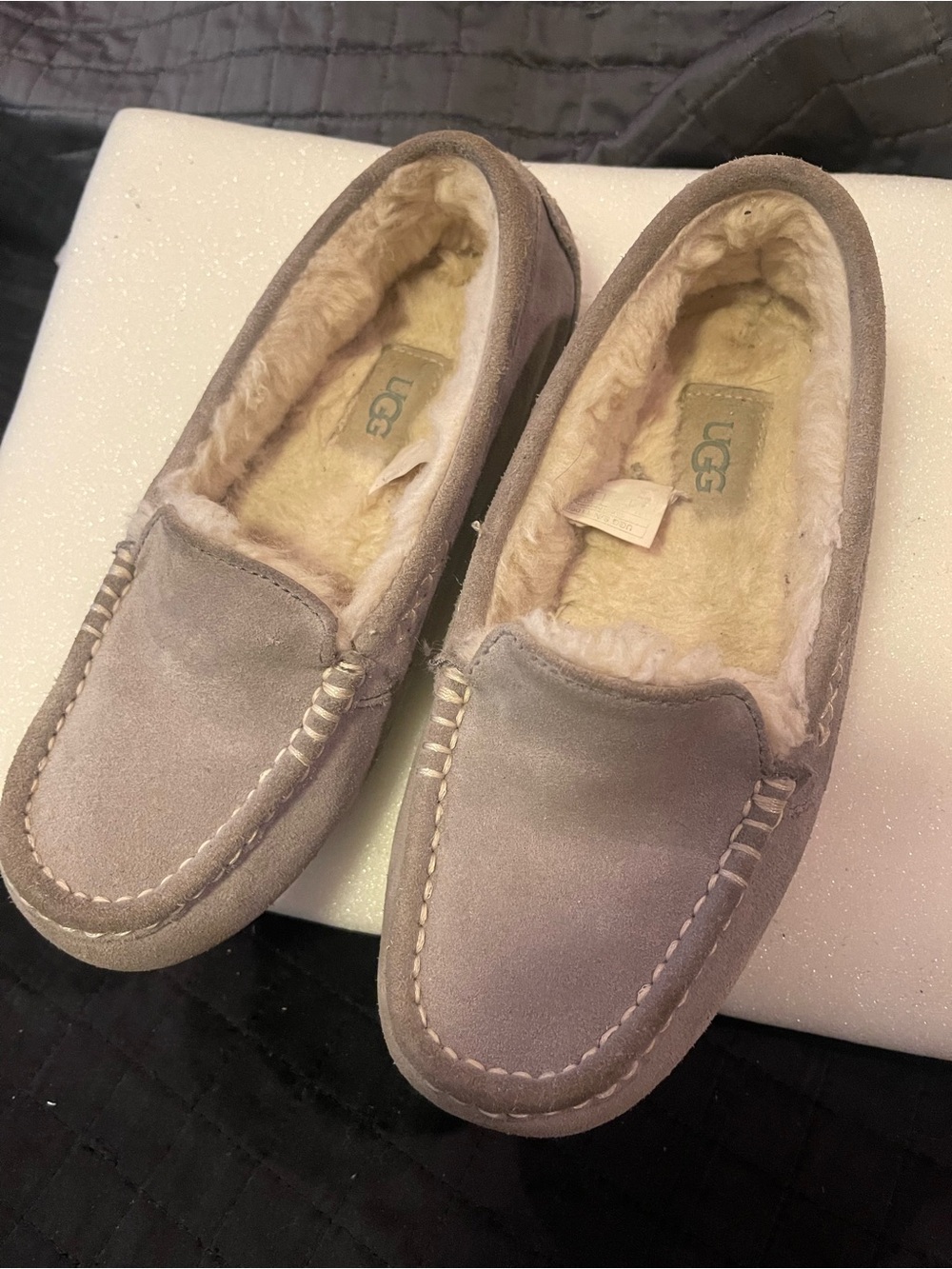 Ugg angsley gray used slipper shoes euro 37/6